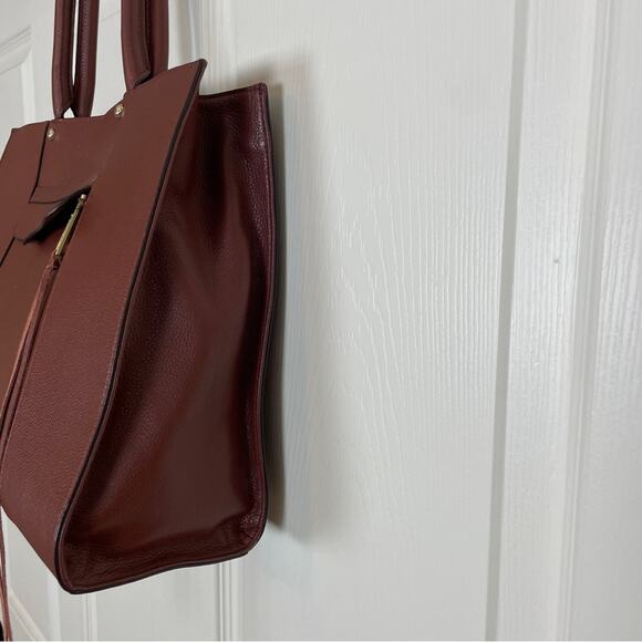 Rebecca Minkoff Whiskey MAB Double Handle Leather Tote - Picture 5 of 12
